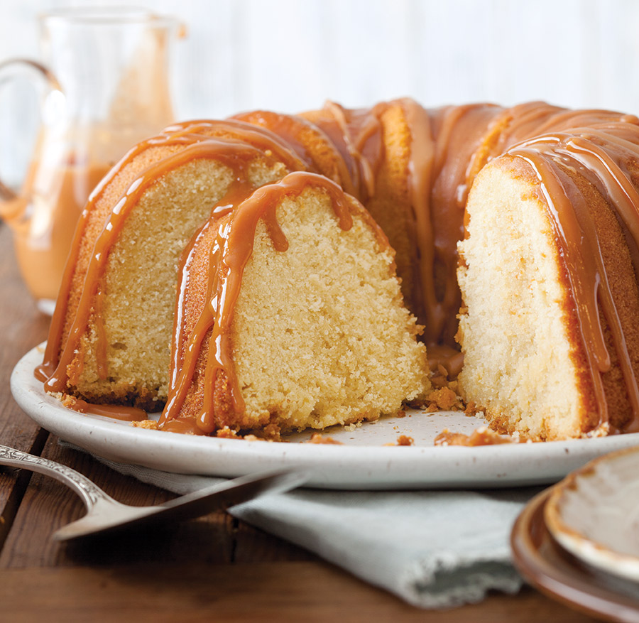 Vanilla Buttermilk Bundt Cake with Caramel Glaze Marcy Goldman's Better Baking